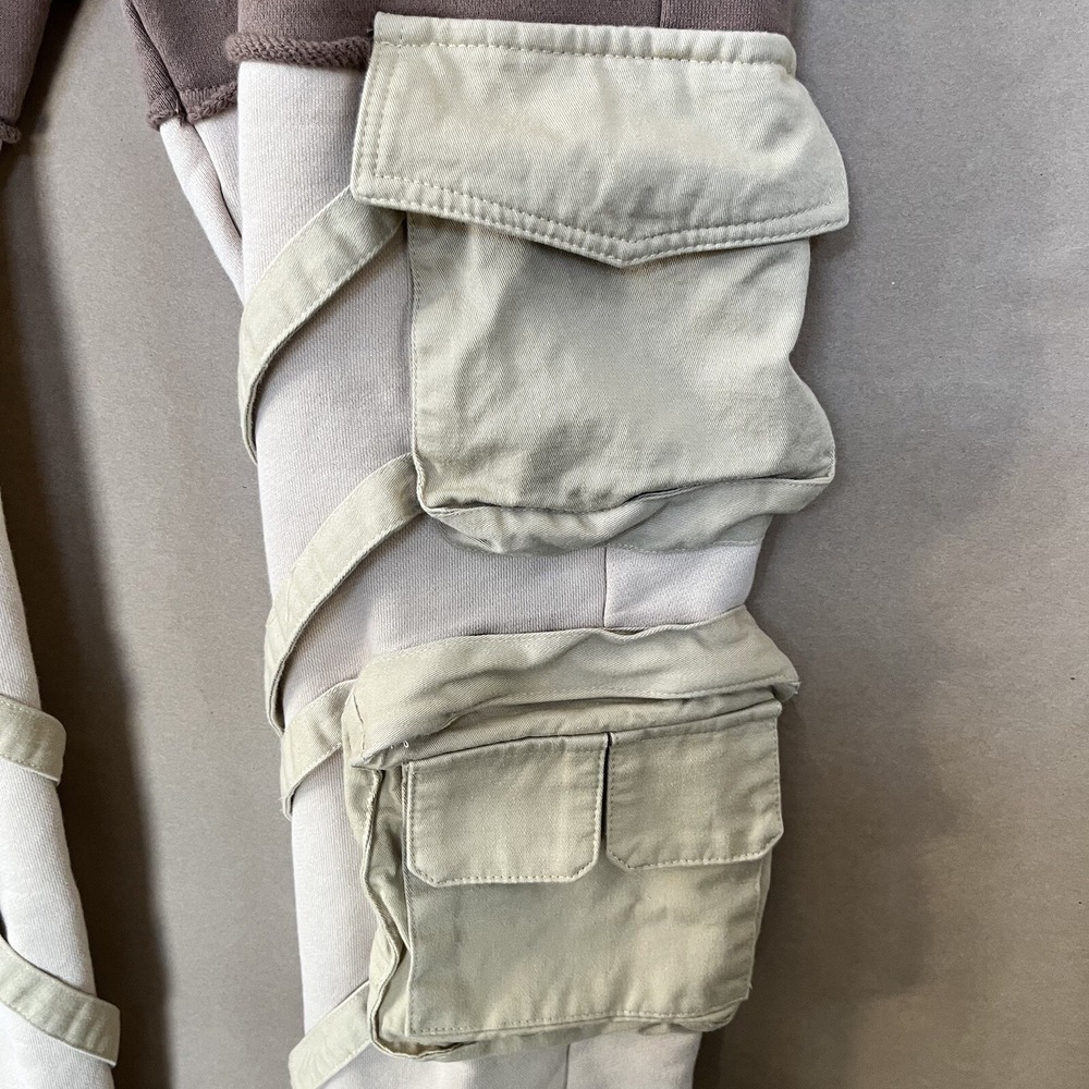 Quarterfinal Cargo Sweatpants RD/4 Mens Medium Beige Tan Pushing Limits Casual - Picture 15 of 15
